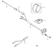 Компоненты гидроподъема (Часть 2) 4-Х ТАКТНОГО ПЛМ MERCURY 40 Серийный номер от 0P401000 до 0P515896