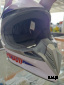 Шлем кроссовый HETOSHI RED BULL XD1-86 цв. Бело-фиолетовый р. M 