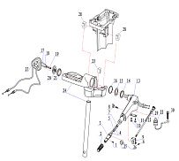 Румпель 2-х тактного ПЛМ HIDEA 9,8F