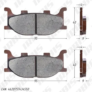Колодки тормозные дисковые GS125 (SZ)