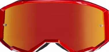 Стекло очков двойное с вентиляцией FLY RACING зеркальное/бордовое